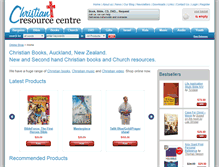 Tablet Screenshot of christianresources.co.nz